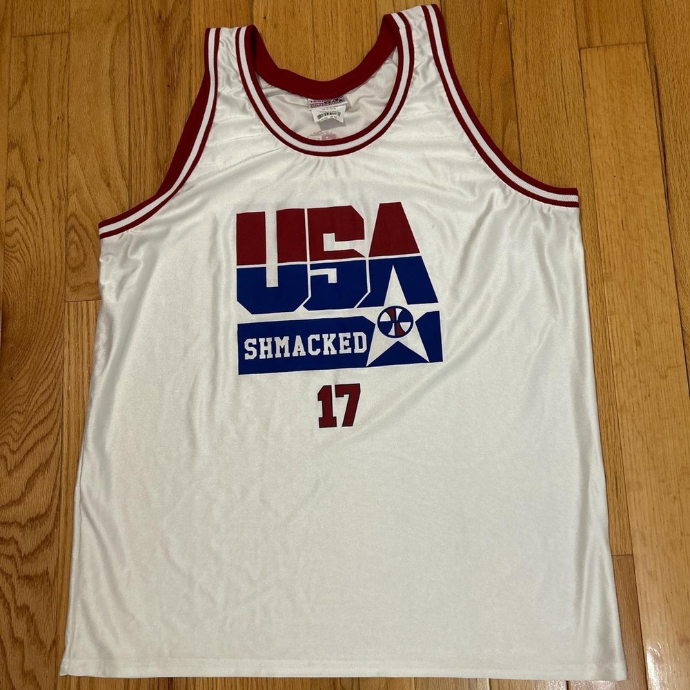 Vintage USA Shmacked Basketball Jersey #17 size XXL
